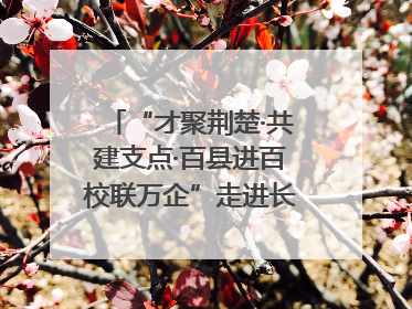 “才聚荆楚·共建支点·百县进百校联万企”走进长江大学文理学院