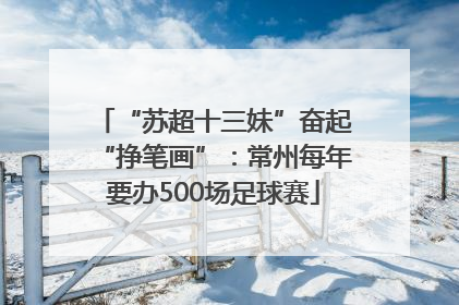 “苏超十三妹”奋起“挣笔画”：常州每年要办500场足球赛