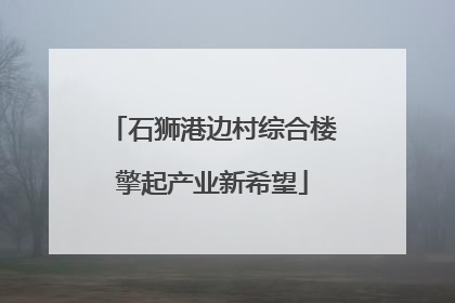 石狮港边村综合楼擎起产业新希望