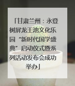 甘肃兰州：永登树屏龙王池文化乐园“新时代国学盛典”启动仪式暨系列活动发布会成功举办
