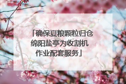确保夏粮颗粒归仓 绵阳盐亭为收割机作业配套服务
