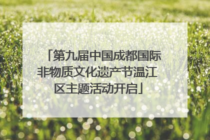 第九届中国成都国际非物质文化遗产节温江区主题活动开启