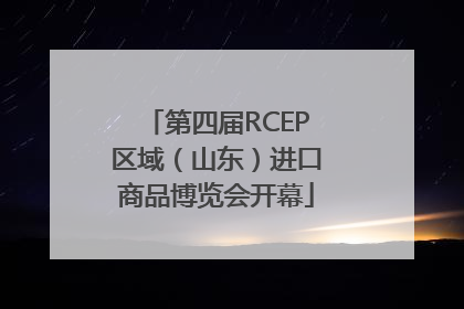 第四届RCEP区域（山东）进口商品博览会开幕