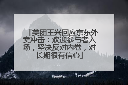 美团王兴回应京东外卖冲击：欢迎参与者入场，坚决反对内卷，对长期很有信心