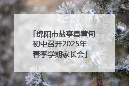 绵阳市盐亭县黄甸初中召开2025年春季学期家长会