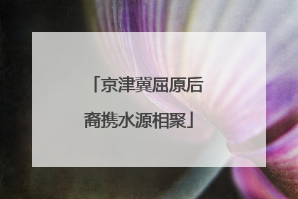 京津冀屈原后裔携水源相聚