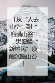 从“人去山空”到“客满山谷”，黑麋峰“新村民”唤醒沉睡山谷