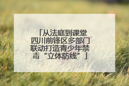 从法庭到课堂 四川前锋区多部门联动打造青少年禁毒“立体防线”