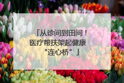 从诊间到田间！医疗帮扶架起健康“连心桥”