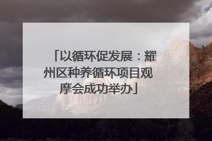 以循环促发展:耀州区种养循环项目观摩会成功举办