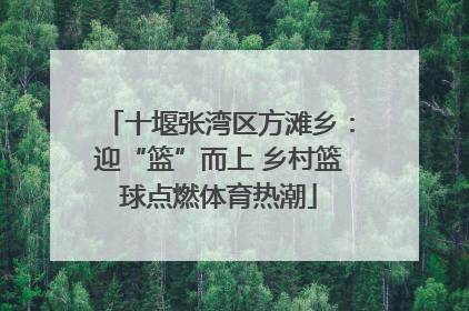 十堰张湾区方滩乡：迎“篮”而上 乡村篮球点燃体育热潮