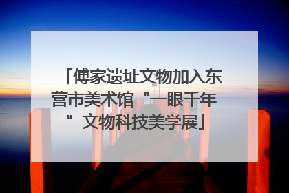 傅家遗址文物加入东营市美术馆“一眼千年”文物科技美学展