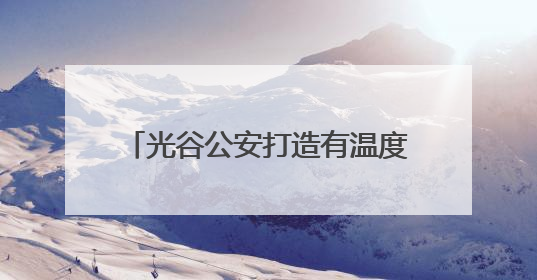 光谷公安打造有温度的政务服务新模式