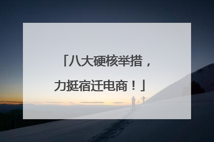 八大硬核举措，力挺宿迁电商！