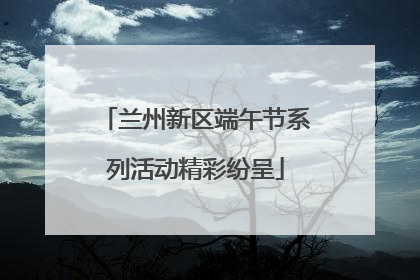 兰州新区端午节系列活动精彩纷呈