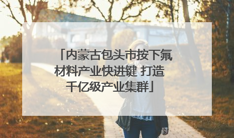 内蒙古包头市按下氟材料产业快进键 打造千亿级产业集群