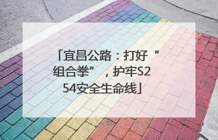 宜昌公路：打好“组合拳”，护牢S254安全生命线