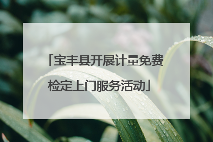 宝丰县开展计量免费检定上门服务活动