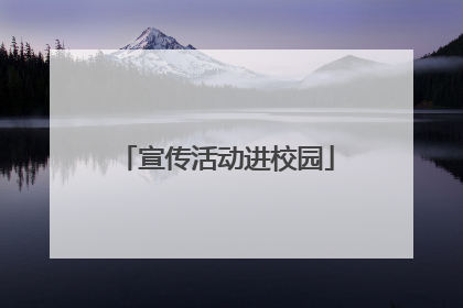 宣传活动进校园