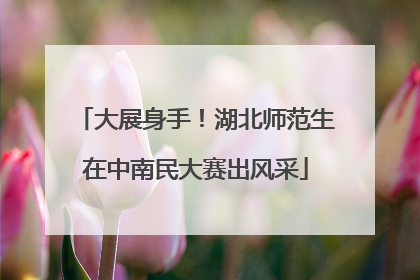 大展身手！湖北师范生在中南民大赛出风采