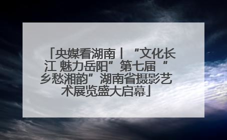 央媒看湖南丨“文化长江 魅力岳阳”第七届“乡愁湘韵”湖南省摄影艺术展览盛大启幕