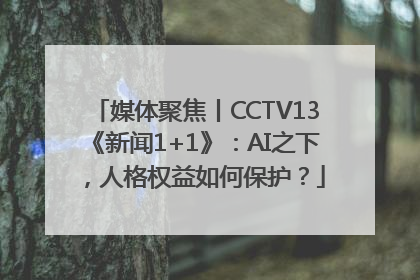 媒体聚焦丨CCTV13《新闻1+1》：AI之下，人格权益如何保护？