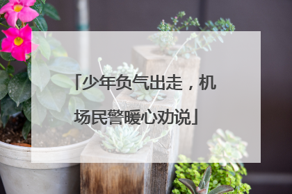 少年负气出走，机场民警暖心劝说