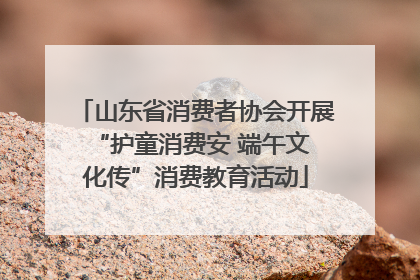 山东省消费者协会开展 “护童消费安 端午文化传”消费教育活动