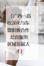 广西一高校深化与东盟职教合作 培育服务区域发展人才