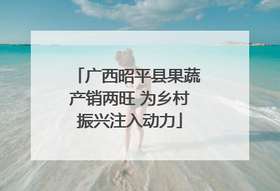 广西昭平县果蔬产销两旺 为乡村振兴注入动力