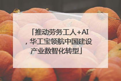 推动劳务工人+AI，华工宝领航中国建设产业数智化转型