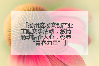 扬州这场文创产业主题赛事活动，激情涌动振奋人心，彰显“青春力量”