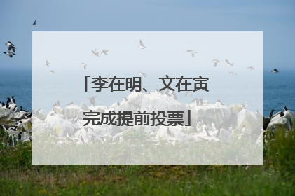 李在明、文在寅完成提前投票