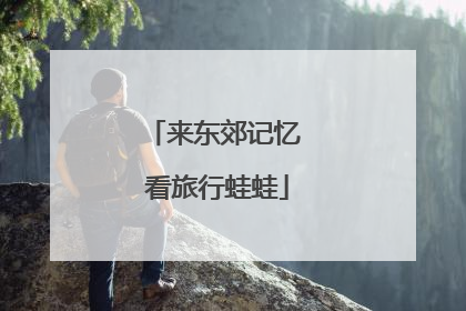 来东郊记忆 看旅行蛙蛙