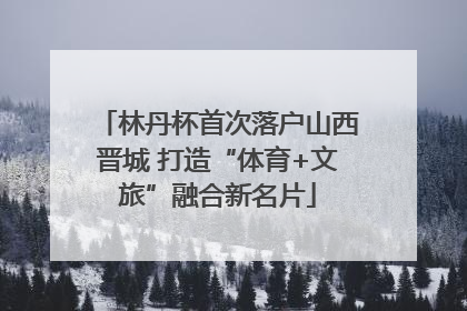 林丹杯首次落户山西晋城 打造“体育+文旅”融合新名片