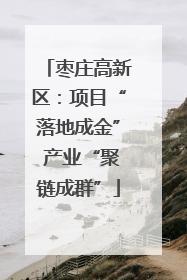 枣庄高新区：项目“落地成金” 产业“聚链成群”
