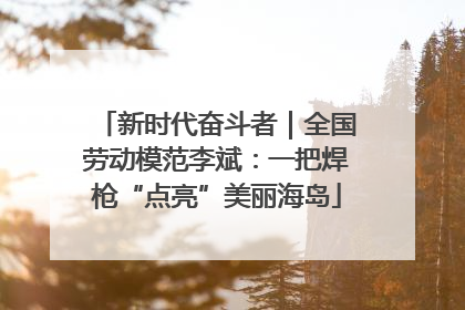 新时代奋斗者｜全国劳动模范李斌：一把焊枪“点亮”美丽海岛