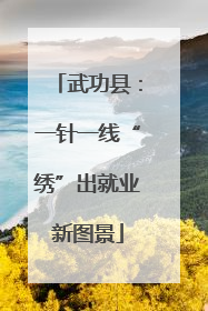 武功县：一针一线“绣”出就业新图景