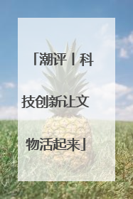 潮评丨科技创新让文物活起来