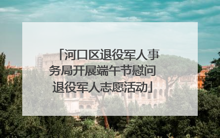 河口区退役军人事务局开展端午节慰问退役军人志愿活动