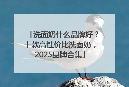 洗面奶什么品牌好？十款高性价比洗面奶，2025品牌合集