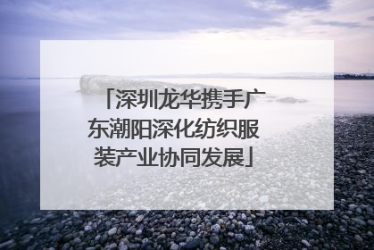 深圳龙华携手广东潮阳深化纺织服装产业协同发展