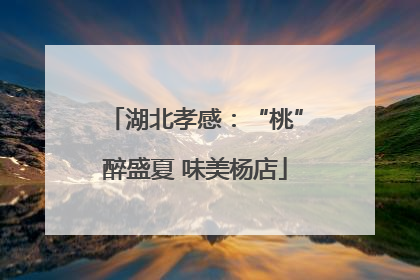 湖北孝感：“桃”醉盛夏 味美杨店