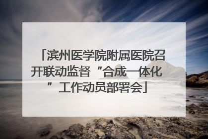滨州医学院附属医院召开联动监督“合成一体化”工作动员部署会
