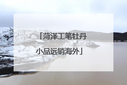 菏泽工笔牡丹小品远销海外