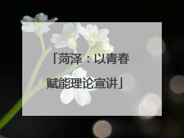 菏泽：以青春赋能理论宣讲