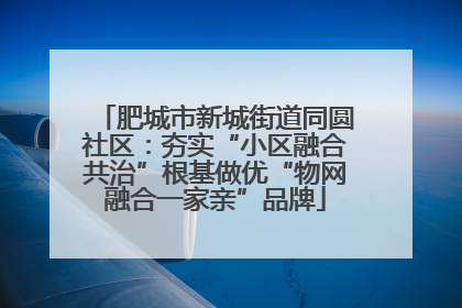 肥城市新城街道同圆社区：夯实“小区融合共治”根基做优“物网融合一家亲”品牌