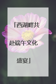 西湖畔共赴端午文化盛宴