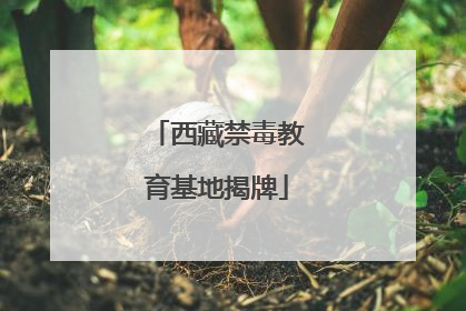 西藏禁毒教育基地揭牌