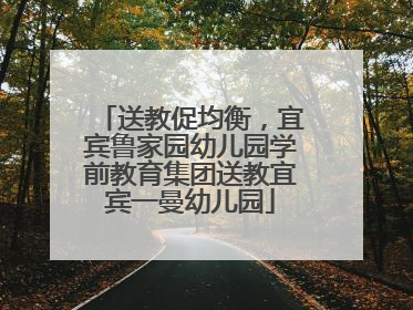 送教促均衡，宜宾鲁家园幼儿园学前教育集团送教宜宾一曼幼儿园